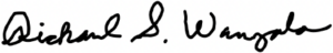 Richard Warzala Signature