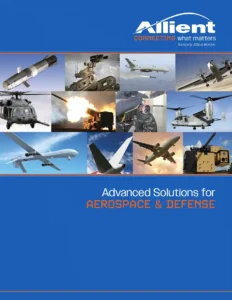 Photo representing the Download Allient's Advanced Solutions for Aerospace & Defense Guide link.