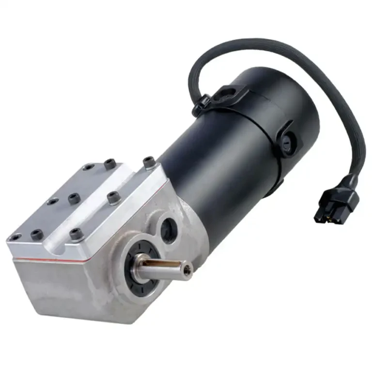 GRD Series Right Angle DC Gear Motor - High-torque DC motor with right-angle gearing, ideal for efficient power delivery in confined industrial spaces.