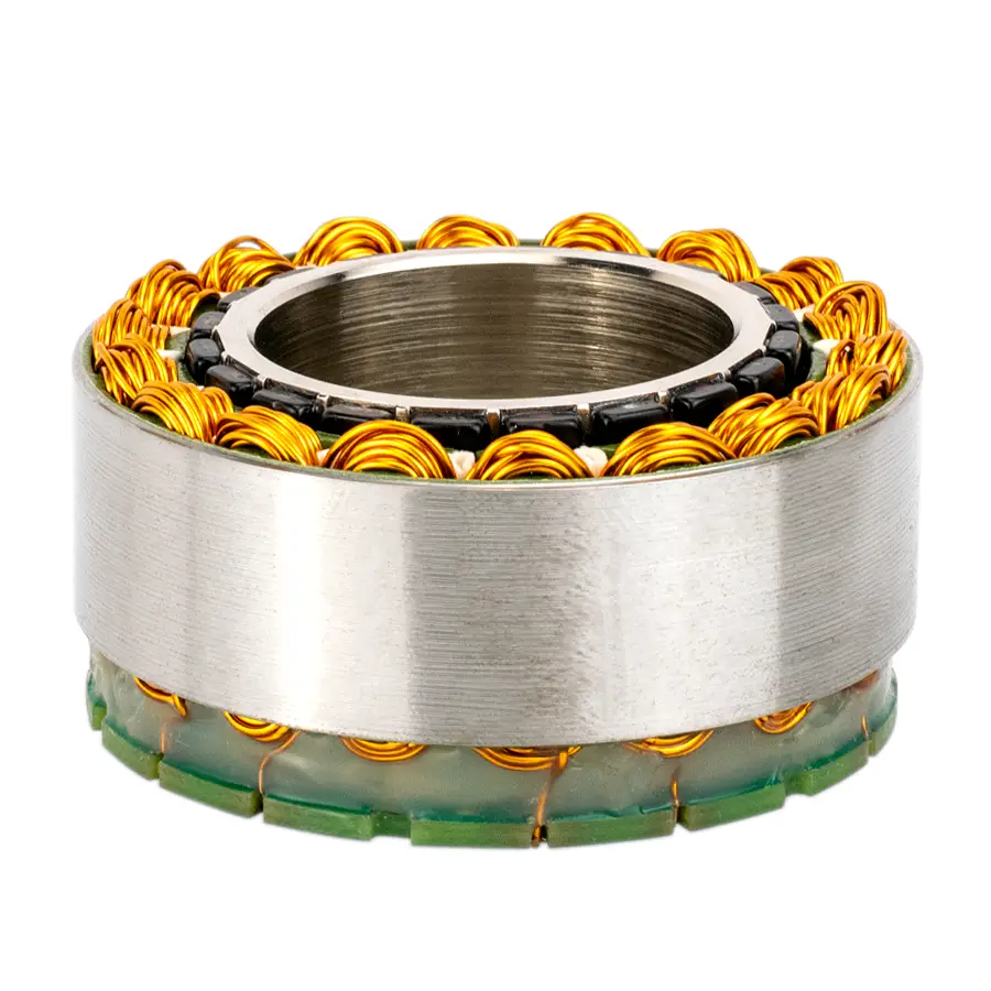 Compact inner rotor Electroflux frameless torque motor by Allient for precision motion control