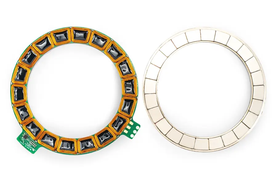 SA Series Axial Flux Motor - Stator and Rotor