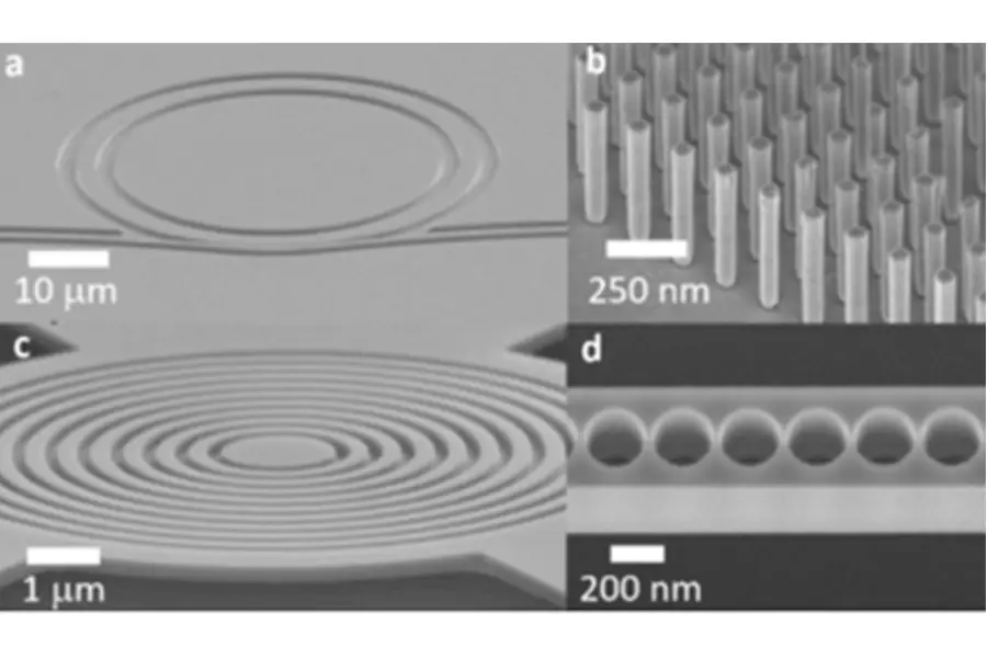 Electron beam lithography made possible utilizing an UHV environment.