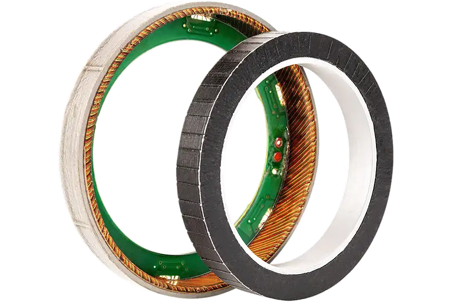 Custom torque motor designed for industrial applications.