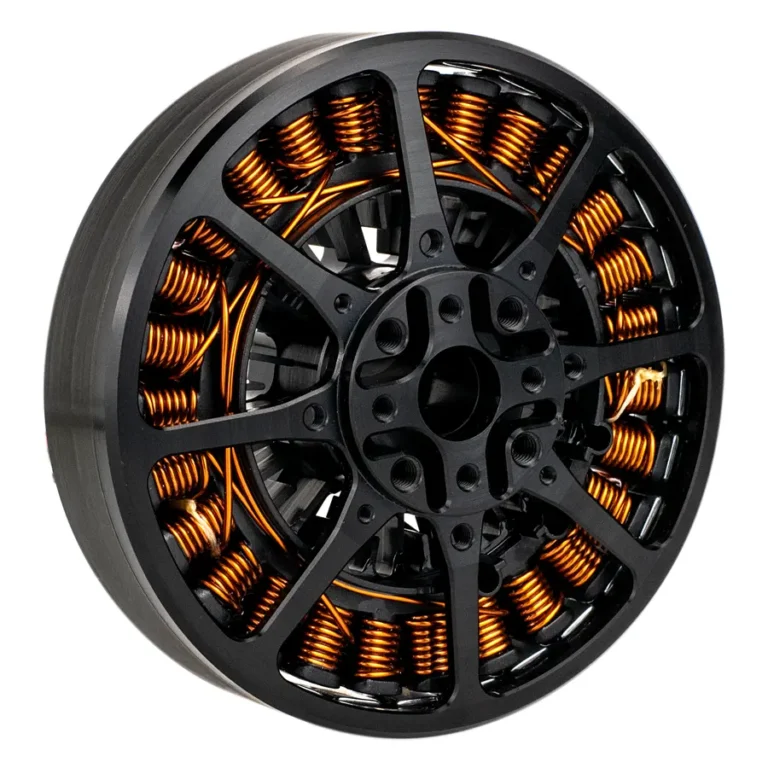 Allient outer rotor motors for drones (UAV/UAS) with copper windings, lightweight high-torque design.