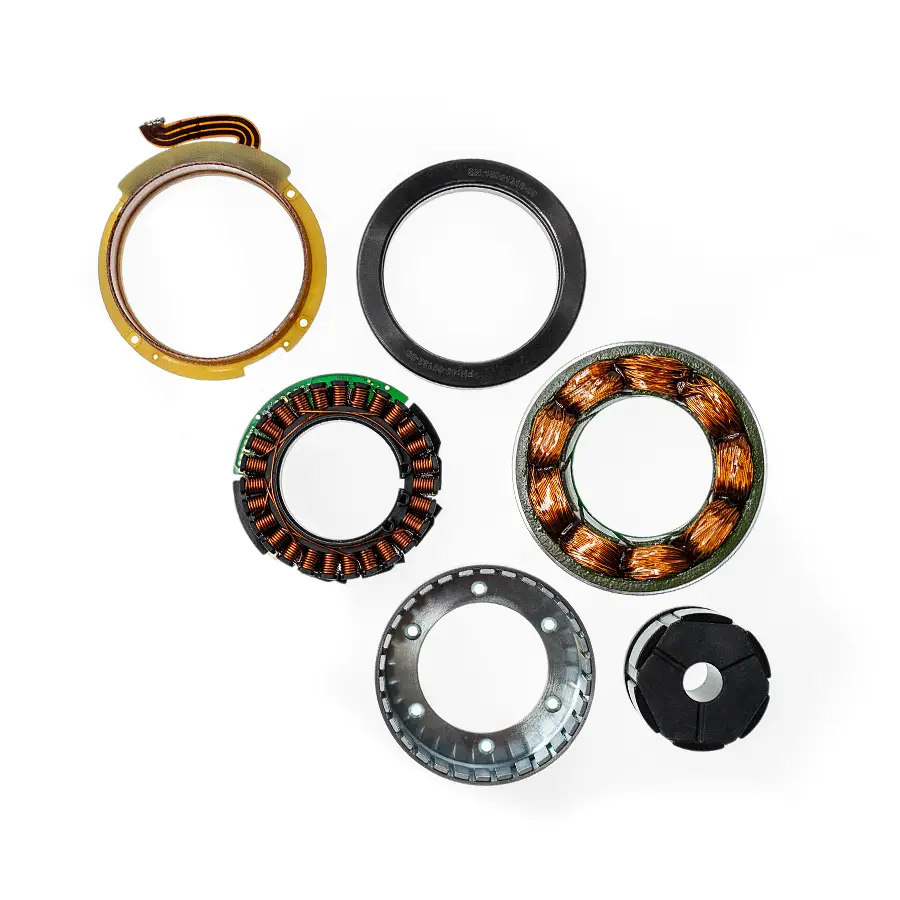 Frameless assorted motors.