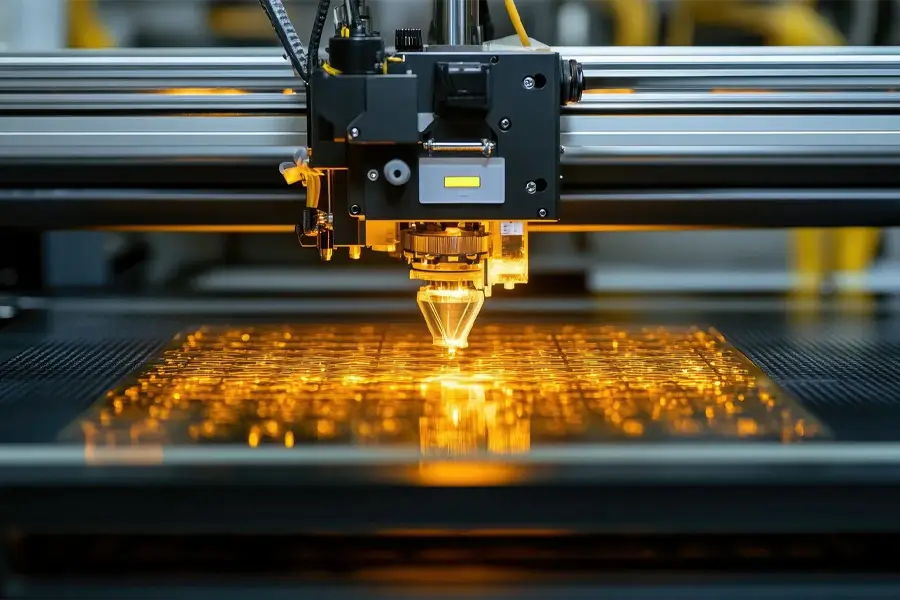 Modern printer constructing precise electronic parts on micro level