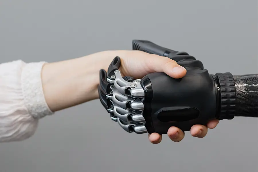 Robotic arms shaking