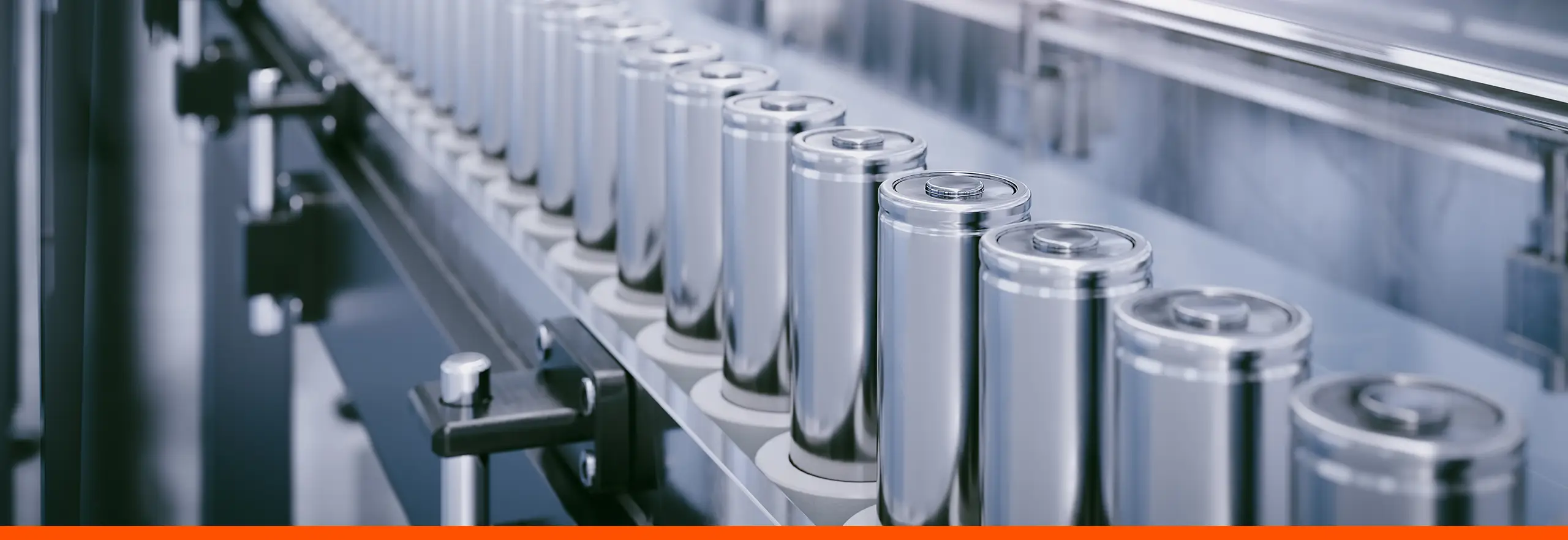 Production line for lithium battery cells for the automotive or e-bike industry