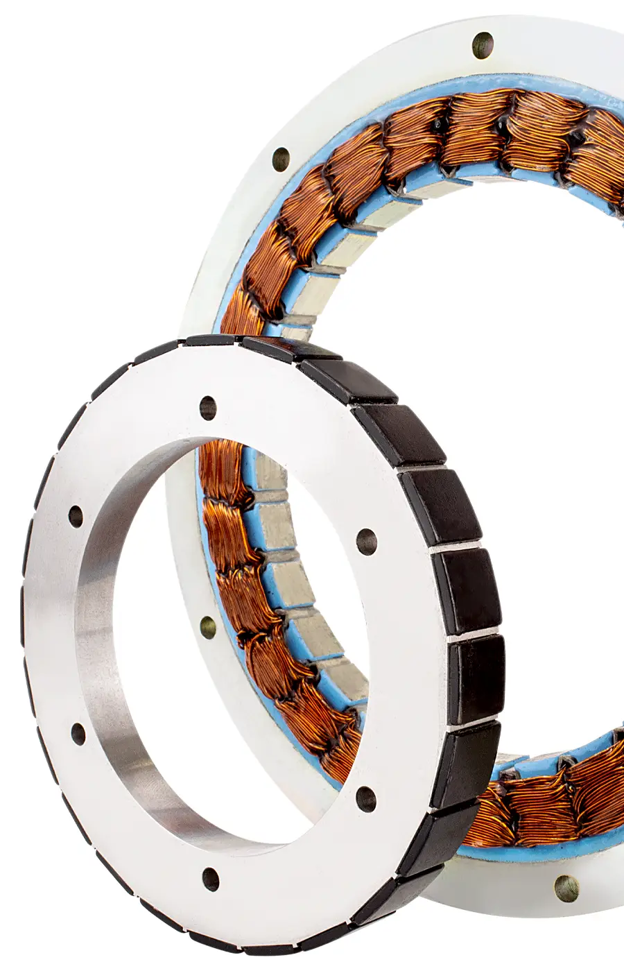 Slotless frameless motor