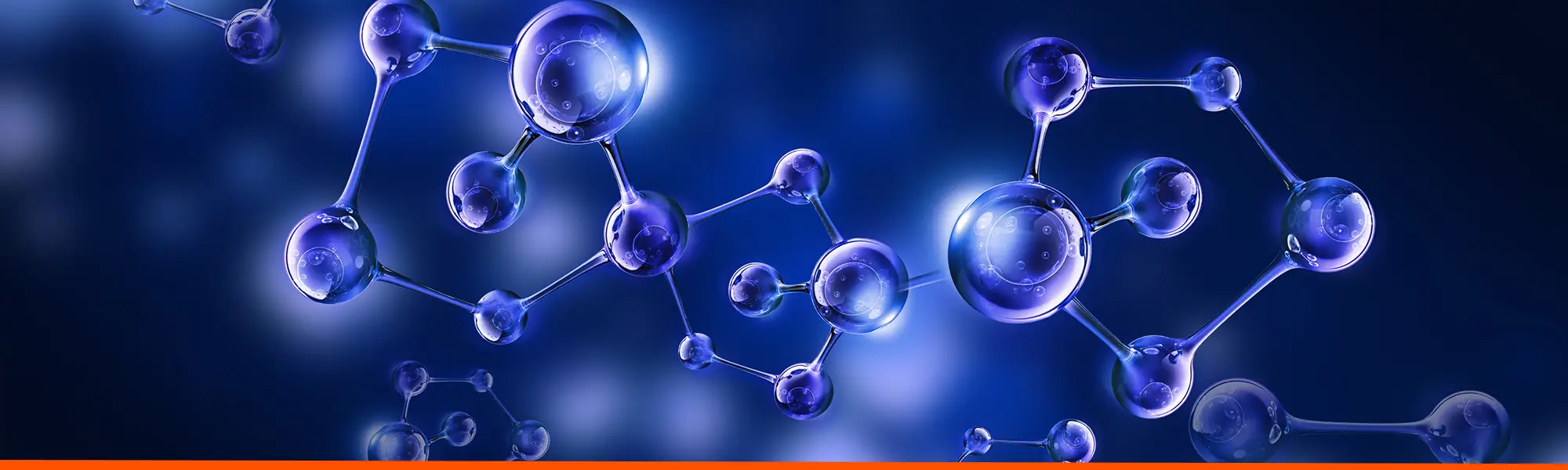 Blue DNA Helix Molecular