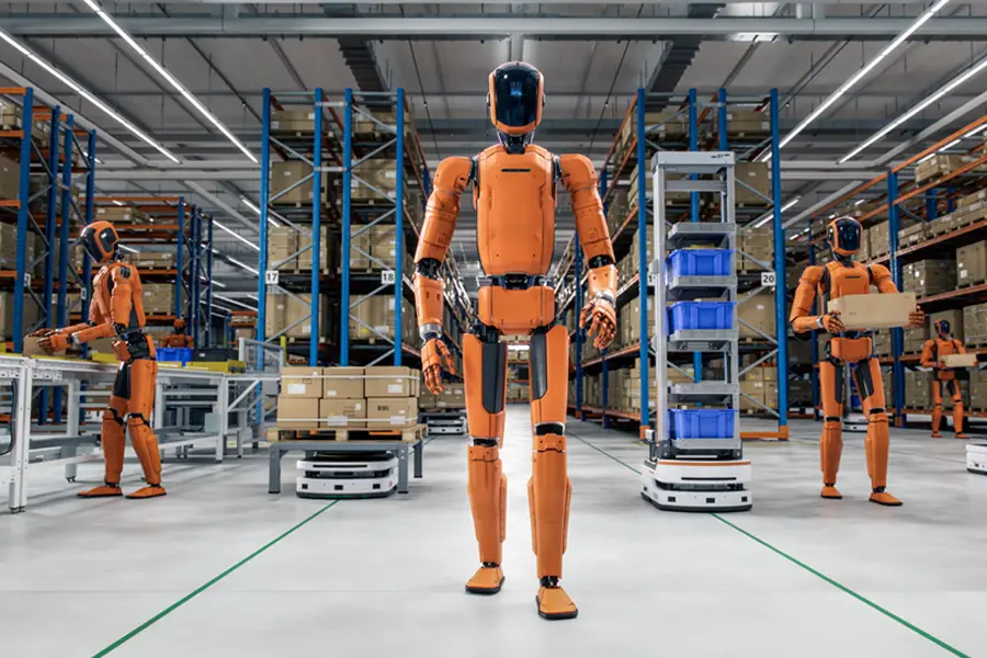 Humanoid Robot at Distribution Center